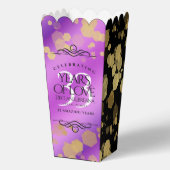 Elegant 33rd Amethyst Wedding Jubileum Bedankdoosjes (Achterkant)