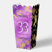 Elegant 33rd Amethyst Wedding Jubileum Bedankdoosjes (Voorkant)