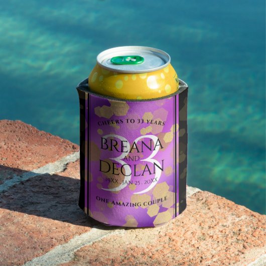 Elegant 33rd Amethyst Wedding Jubileum Blikjeskoeler (Insitu Zwembad)