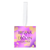 Elegant 33rd Amethyst Wedding Jubileum Decoratie (Voorkant)