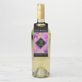 Elegant 33rd Amethyst Wedding Jubileum Flessenhanger (Op fles)