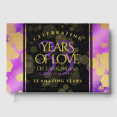 Elegant 33rd Amethyst Wedding Jubileum Gastenboek (Voorkant)