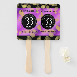 Elegant 33rd Amethyst Wedding Jubileum Handwaaier