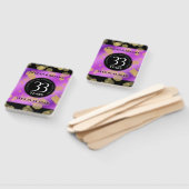 Elegant 33rd Amethyst Wedding Jubileum Handwaaier (Niet-gemonteerd)