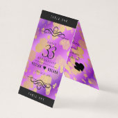 Elegant 33rd Amethyst Wedding Jubileum Kaart (Voorkant)