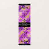 Elegant 33rd Amethyst Wedding Jubileum Kaart (Buitenkant ongevouwen)