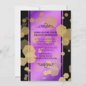 Elegant 33rd Amethyst Wedding Jubileum Kaart (Achterkant)