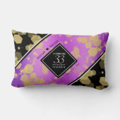 Elegant 33rd Amethyst Wedding Jubileum Kussen (Achterkant)