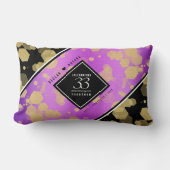 Elegant 33rd Amethyst Wedding Jubileum Kussen (Voorkant)