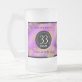 Elegant 33rd Amethyst Wedding Jubileum Matglas Bierpul (Links)