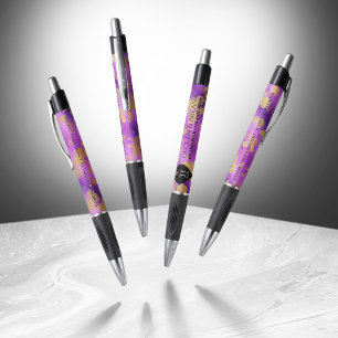 Elegant 33rd Amethyst Wedding Jubileum Pen