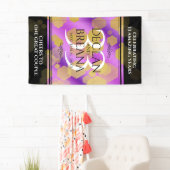 Elegant 33rd Amethyst Wedding Jubileum Spandoek (Insitu)