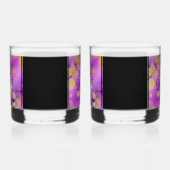 Elegant 33rd Amethyst Wedding Jubileum Whisky Glas (Links)