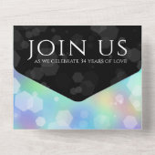 Elegant 34th Opal Wedding Jubileum Celebration All In One Uitnodiging (Achterkant)