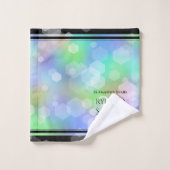 Elegant 34th Opal Wedding Jubileum Celebration Bad Handdoek (Wasdoekje)