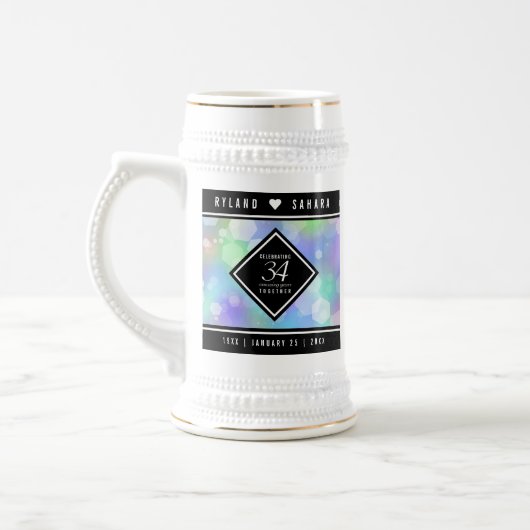 Elegant 34th Opal Wedding Jubileum Celebration Bierpul (Links)