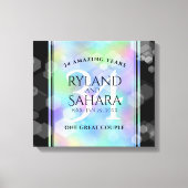 Elegant 34th Opal Wedding Jubileum Celebration Canvas Afdruk (Voorkant)