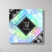 Elegant 34th Opal Wedding Jubileum Celebration Canvas Afdruk (Voorkant)