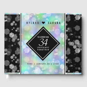 Elegant 34th Opal Wedding Jubileum Celebration Gastenboek