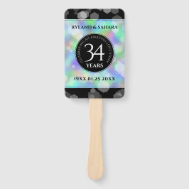 Elegant 34th Opal Wedding Jubileum Celebration Handwaaier