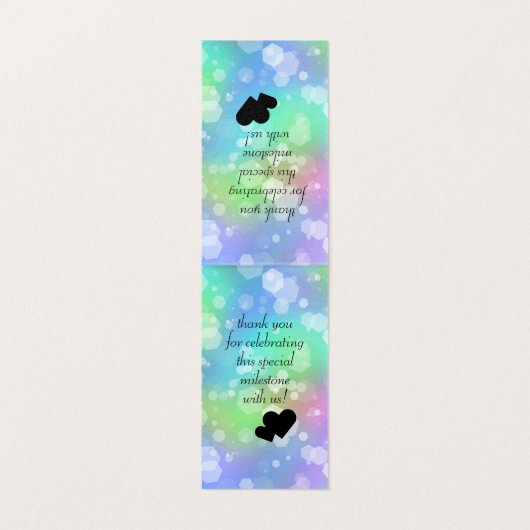 Elegant 34th Opal Wedding Jubileum Celebration Kaart (Binnenkant ongevouwen)