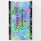 Elegant 34th Opal Wedding Jubileum Celebration Spandoek (Verticaal)
