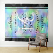 Elegant 34th Opal Wedding Jubileum Celebration Wandkleed (In Situ (horizontaal))