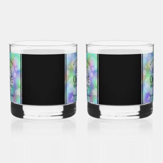 Elegant 34th Opal Wedding Jubileum Celebration Whisky Glas (Links)