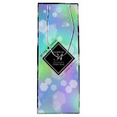 Elegant 34th Opal Wedding Jubileum Celebration Wijn Cadeautas (Voorkant)