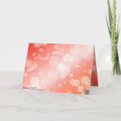 Elegant 35th Coral Wedding Jubileum Celebration Bedankkaart (Achterkant)