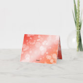 Elegant 35th Coral Wedding Jubileum Celebration Bedankkaart (Achterkant)