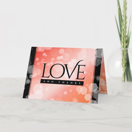 Elegant 35th Coral Wedding Jubileum Celebration Bedankkaart (Voorkant)