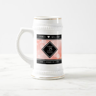 Elegant 35th Coral Wedding Jubileum Celebration Bierpul