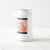 Elegant 35th Coral Wedding Jubileum Celebration Bierpul (Voorkant links)