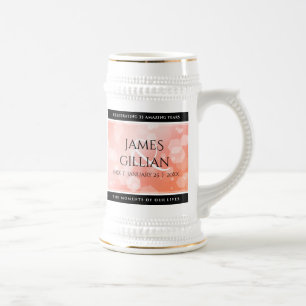 Elegant 35th Coral Wedding Jubileum Celebration Bierpul