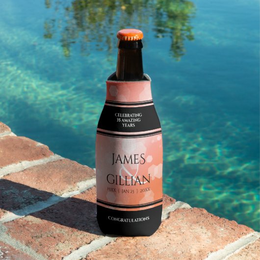 Elegant 35th Coral Wedding Jubileum Celebration Flesjeskoeler (Insitu Zwembad)