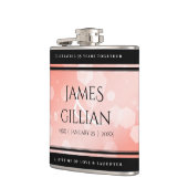 Elegant 35th Coral Wedding Jubileum Celebration Heupfles (Links)