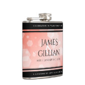 Elegant 35th Coral Wedding Jubileum Celebration Heupfles (Rechts)