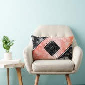 Elegant 35th Coral Wedding Jubileum Celebration Kussen (Stoel)