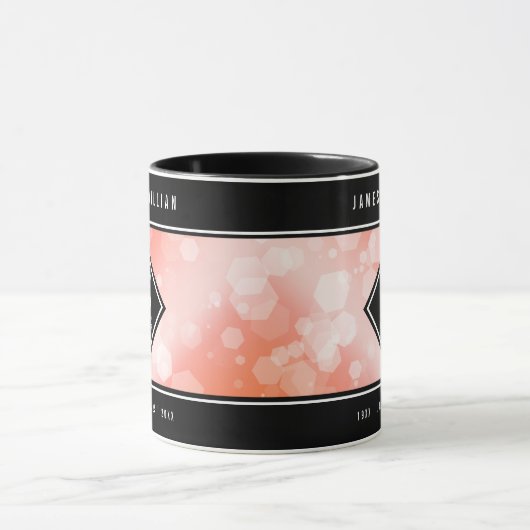 Elegant 35th Coral Wedding Jubileum Celebration Mok (Midden)