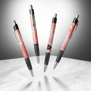 Elegant 35th Coral Wedding Jubileum Celebration Pen