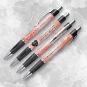 Elegant 35th Coral Wedding Jubileum Celebration Pen