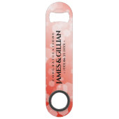 Elegant 35th Coral Wedding Jubileum Celebration Speed Flessenopener (Voorkant)