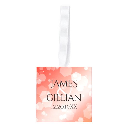 Elegant 35th Coral Wedding Jubileum Decoratie (Voorkant)