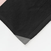 Elegant 35th Coral Wedding Jubileum Fleece Blan (Hoek)