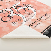 Elegant 35th Coral Wedding Jubileum Sherpa Deken (3/4)