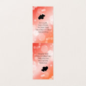 Elegant 35th Coral Wedding Jubileum Table Kaart (Binnenkant ongevouwen)