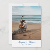 Elegant 360 Oost bij Montauk Downs Bruiloft Save The Date (Achterkant)