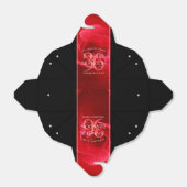 Elegant 36th Roos Wedding Jubileum Celebration Bedankdoosjes (Uitgevouwen)