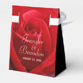 Elegant 36th Roos Wedding Jubileum Celebration Bedankdoosjes (Achterkant)